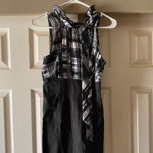 Black & white formal dress